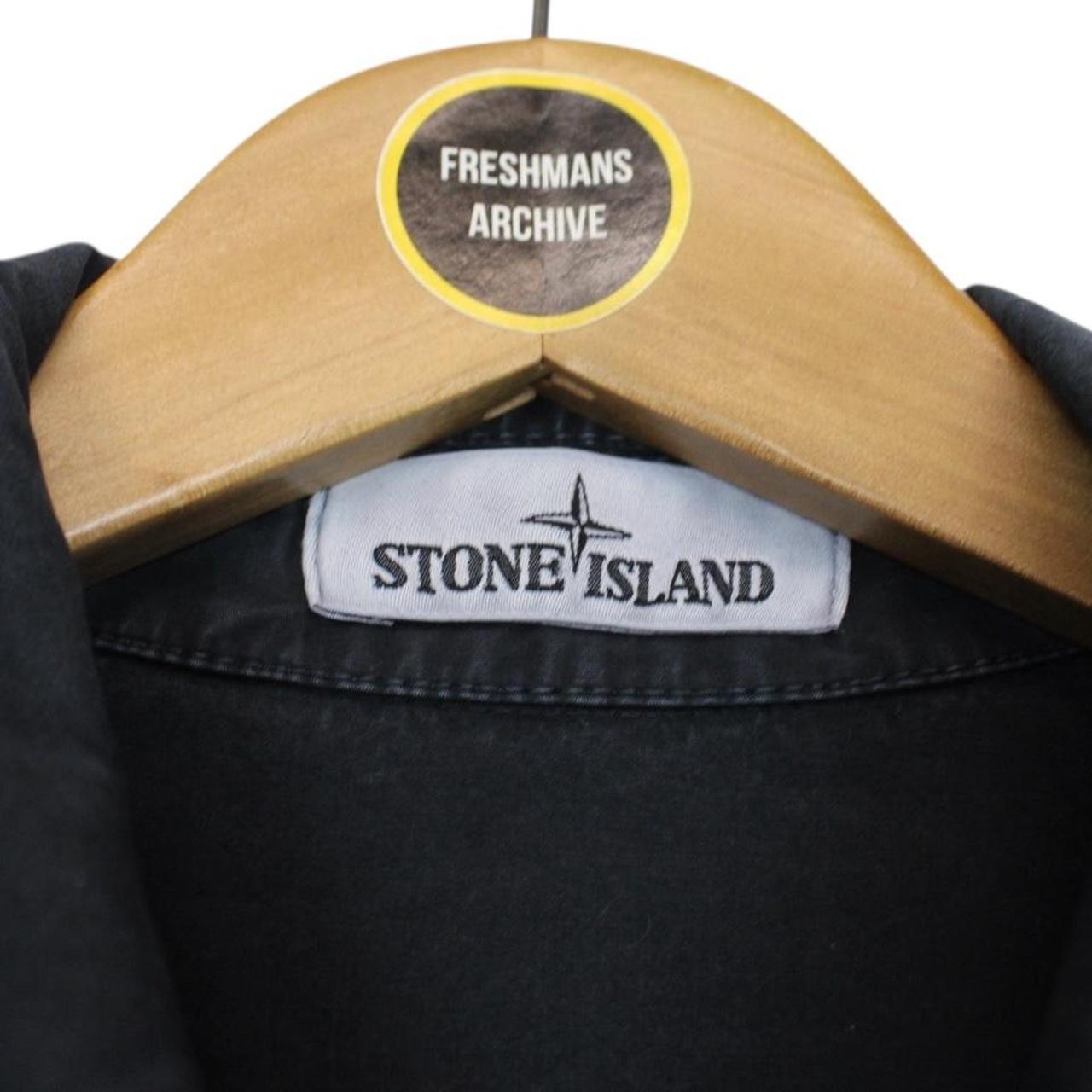 Stone Island AW 2020 Navy Blue Full Zip Cotton Overshirt Jacket