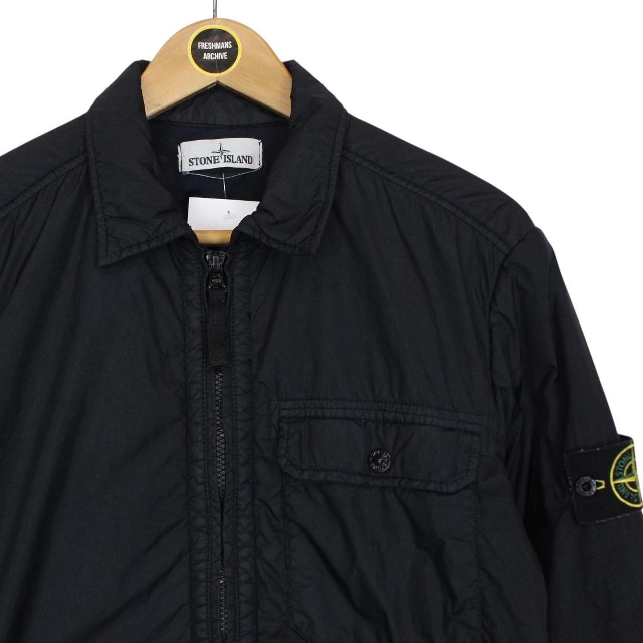 Stone Island AW 2015 Navy Blue Full Zip Nylon Overshirt Jacket