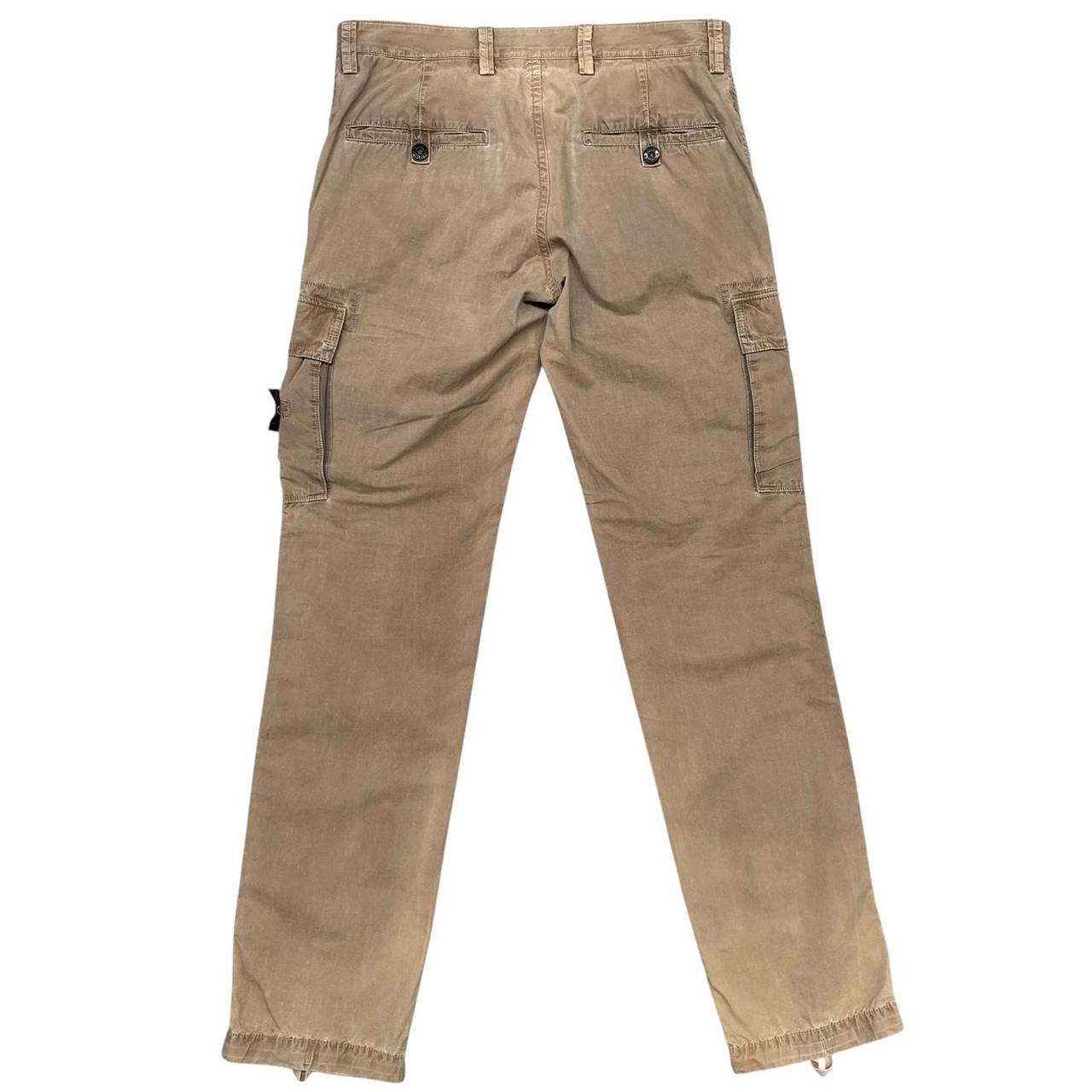 Stone Island SS 2012 Tan Brown Slim Fit Cargo Trousers