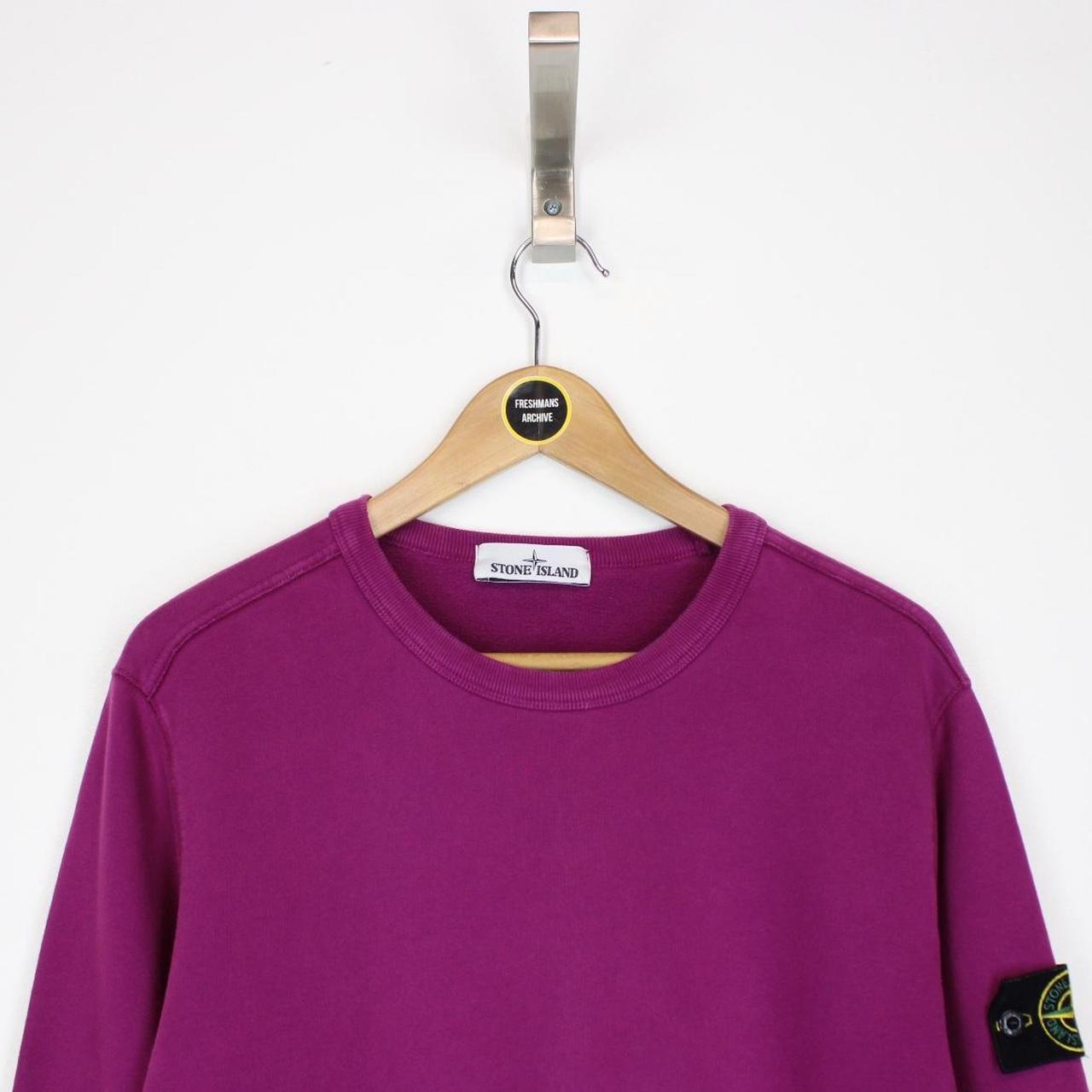 Stone Island AW 2018 Purple Cotton Sweatshirt Jumper