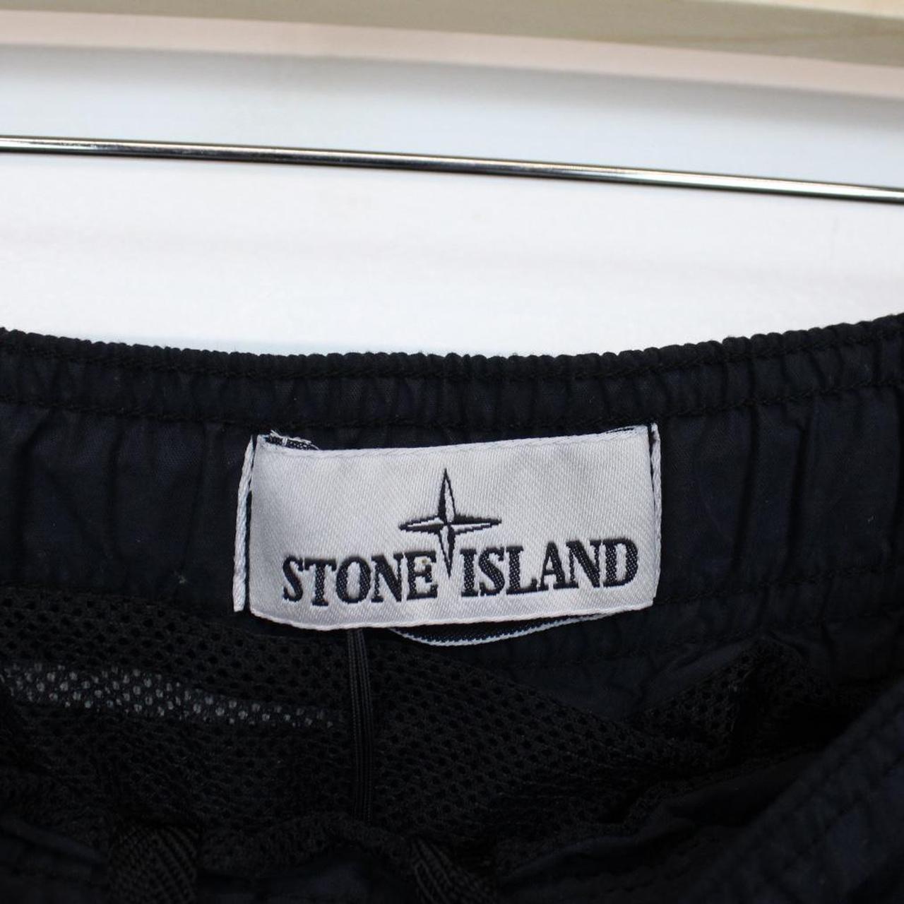 Stone Island SS 2022 Navy Blue Brushed Nylon Swim Shorts