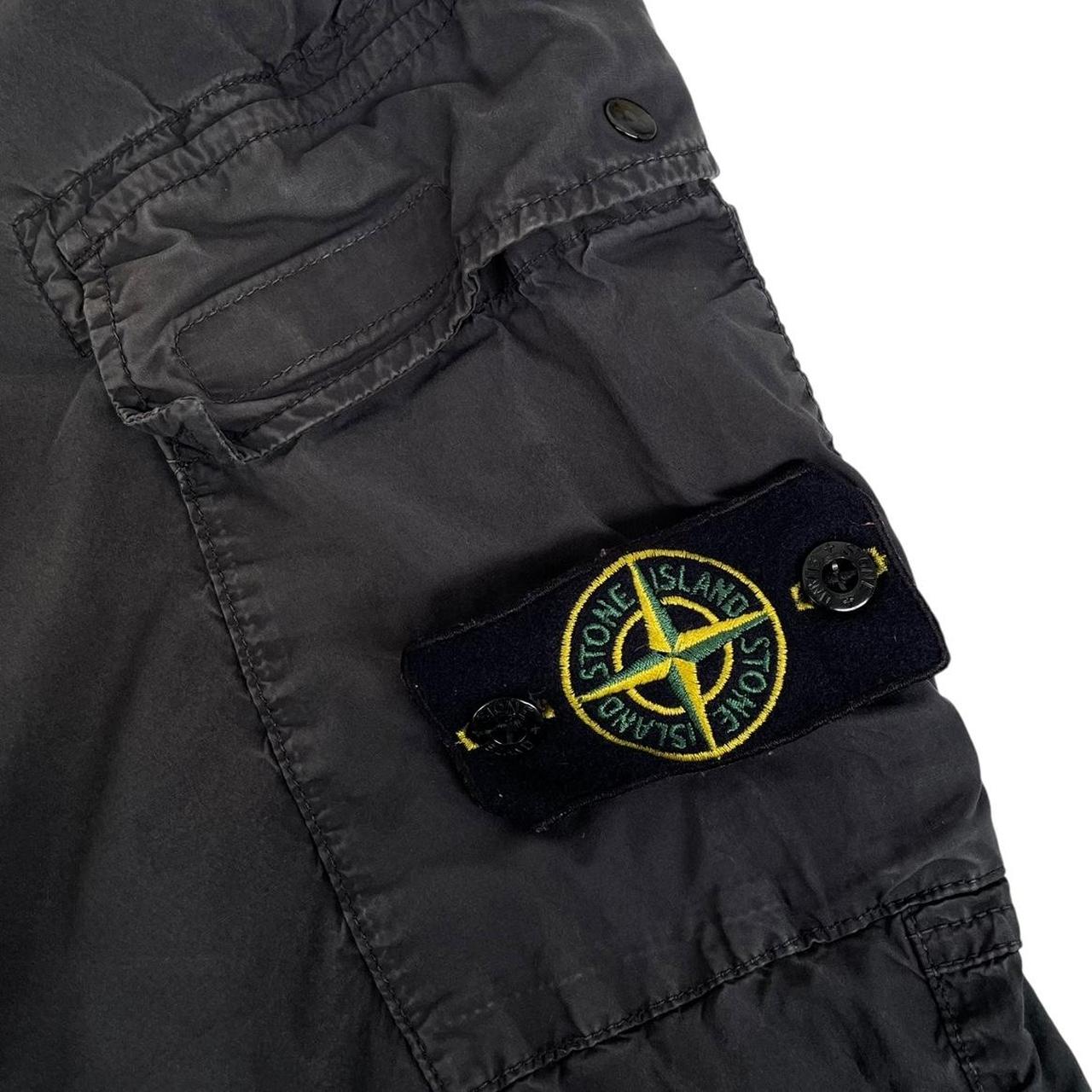 Stone Island SS 2021 Black RE-T Fit Cargo Trousers