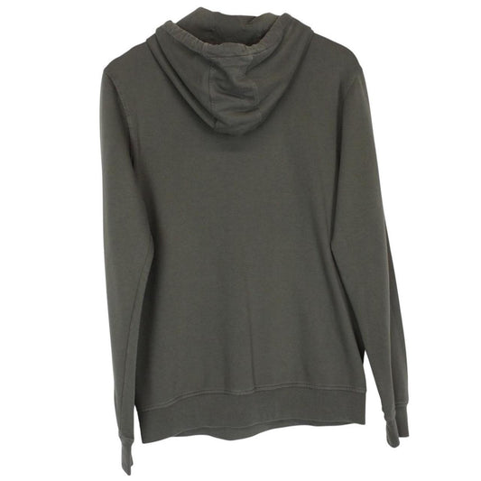 CP Company Khaki Green Cotton Logo Print Hoodie Jumper