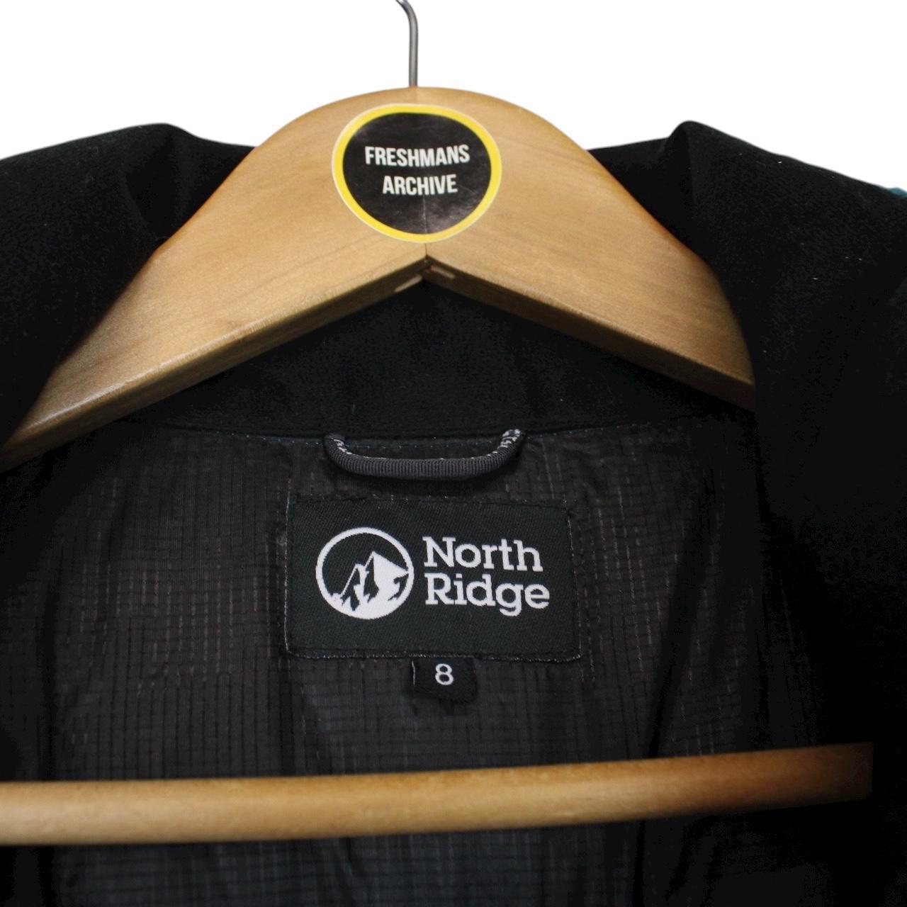 North Ridge Green Full Zip Nylon Down Jacket