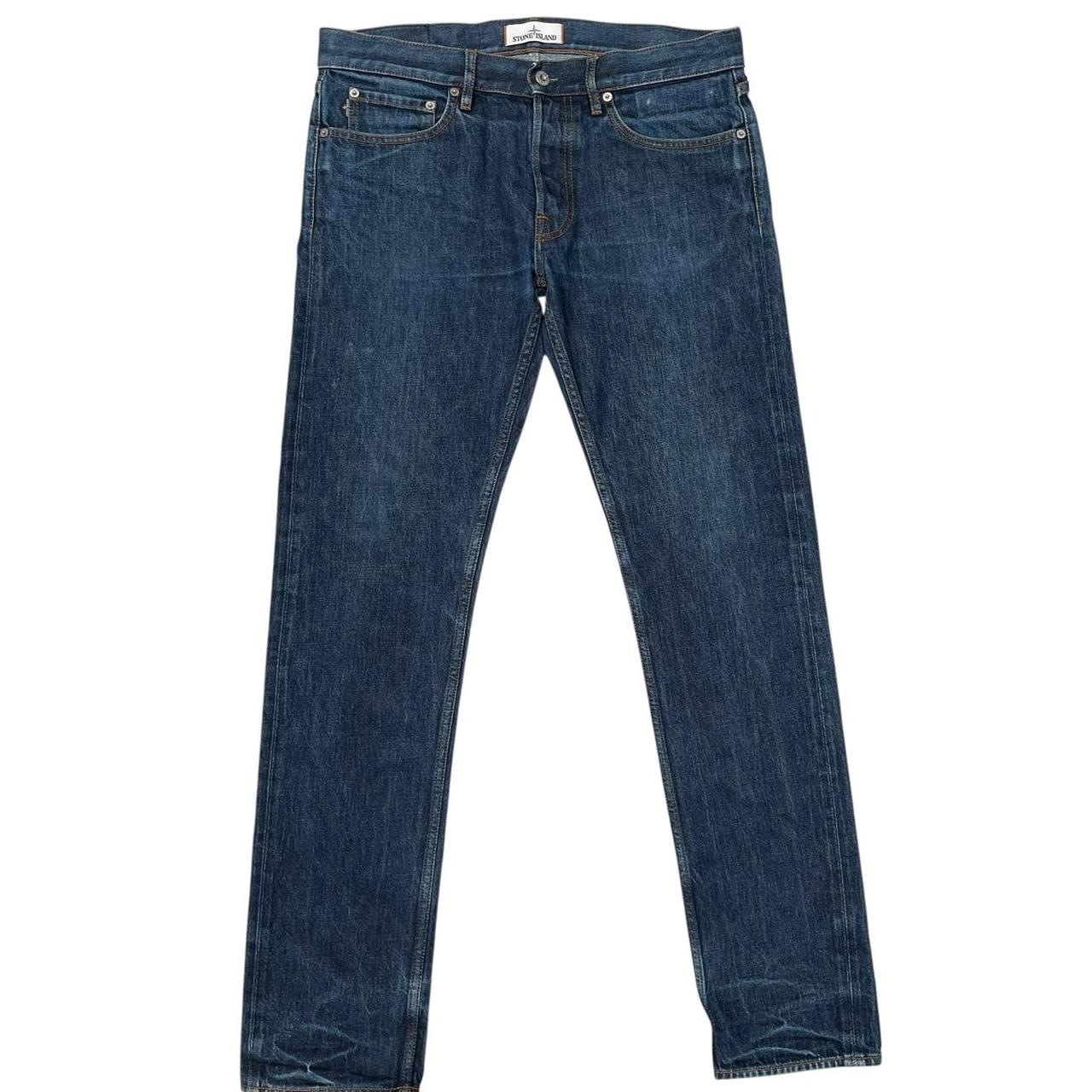 Stone Island AW 2018 Navy Blue Slim Fit Denim Jeans