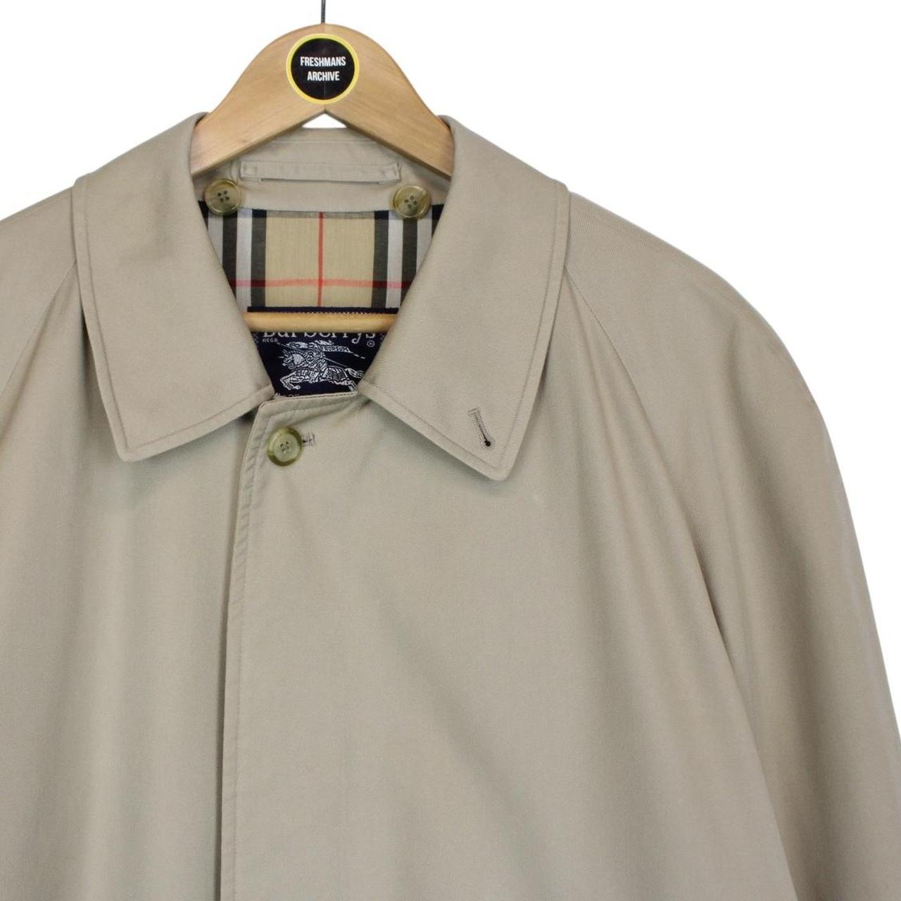 Vintage 90s Burberry Tan Brown Single Breasted Trench Coat