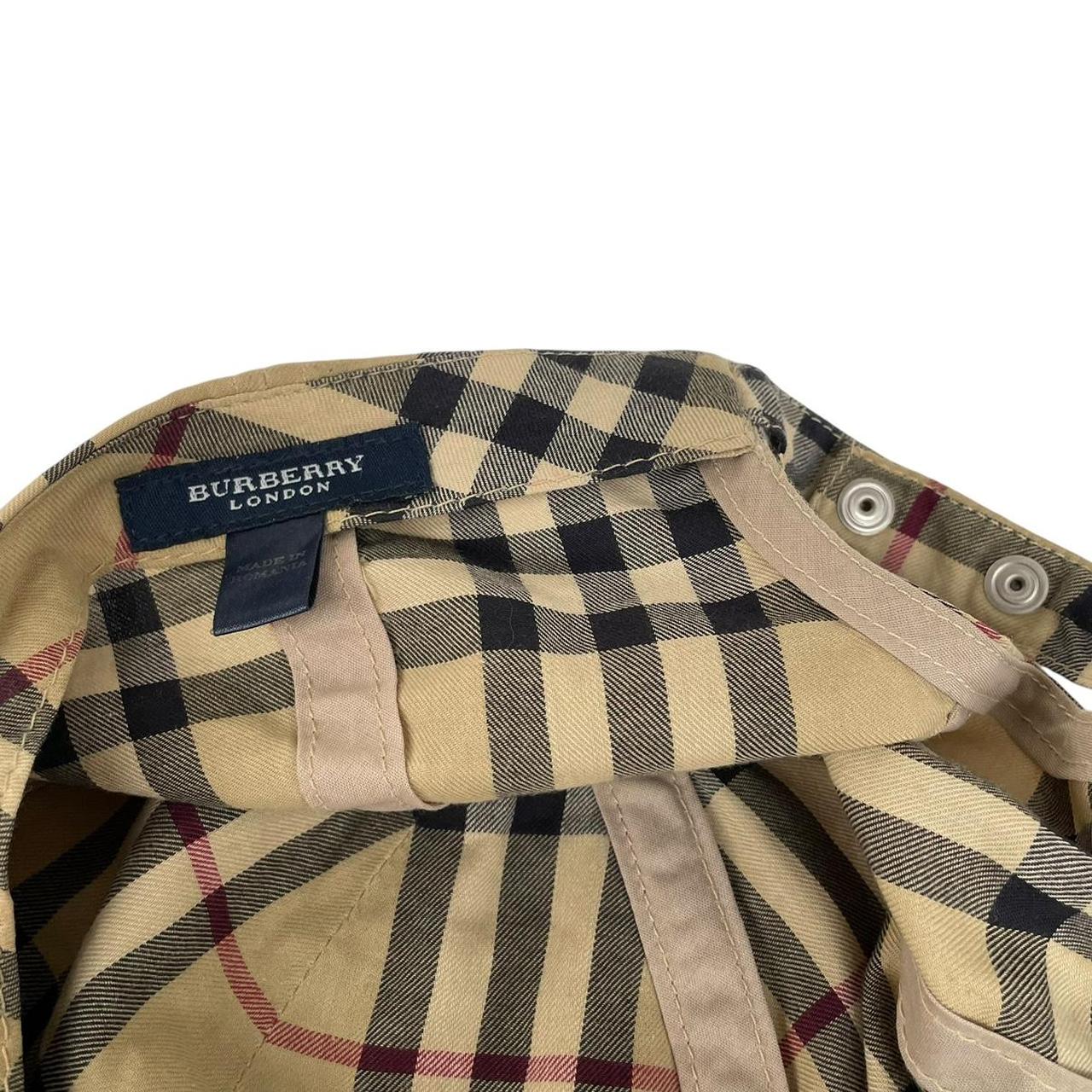 Vintage Burberry London Beige Nova Check Baseball Cap