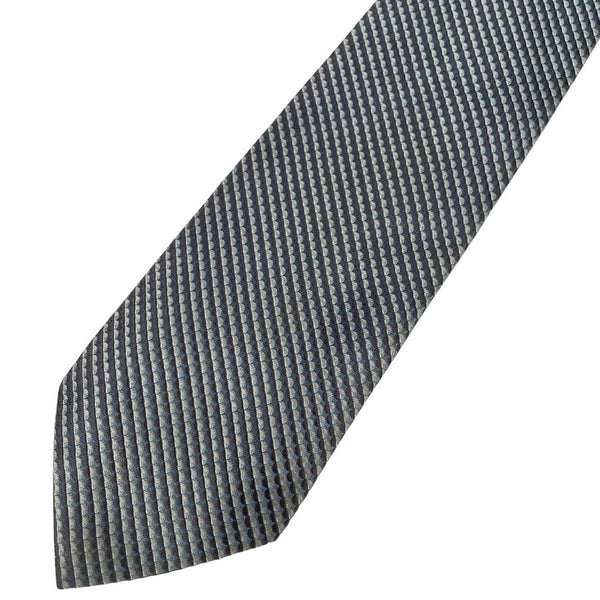 Calvin Klein Blue and Grey Textured Silk Tie