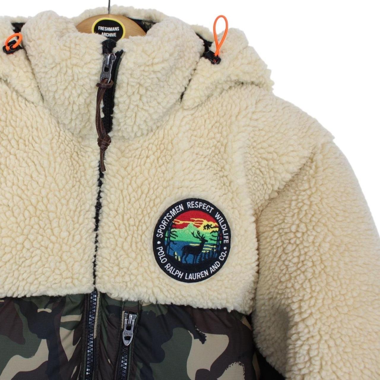 Polo Ralph Lauren Sportsmen Beige and Camo Down Puffer Jacket