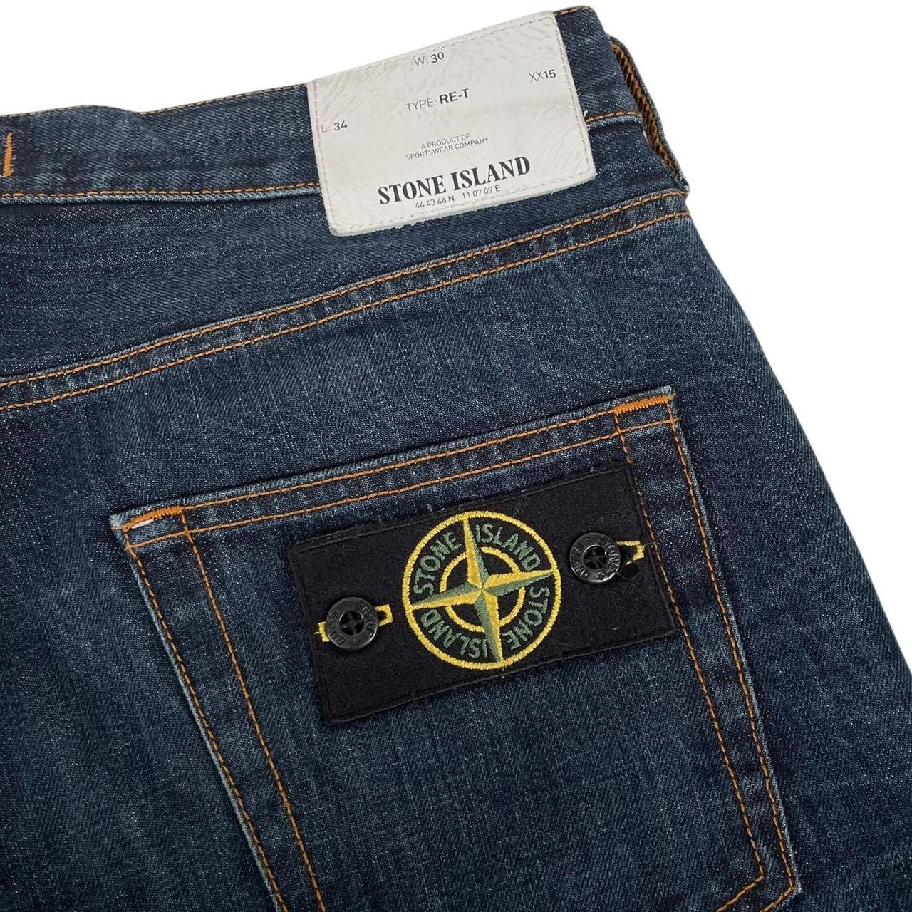 Stone Island AW 2014 Navy Blue RE-T Fit Denim Jeans
