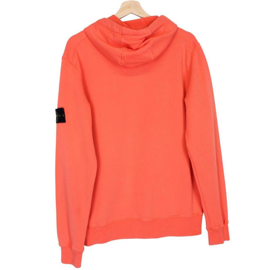 Stone Island SS 2020 Orange Cotton Hoodie Jumper