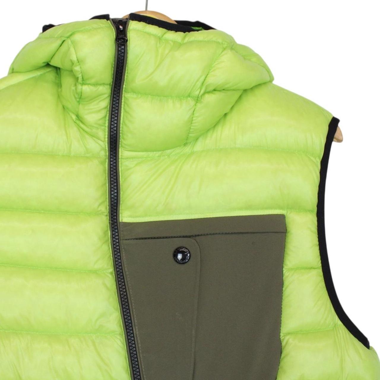 CP Company Lime Green DD Shell Goggle Down Gilet / Bodywarmer