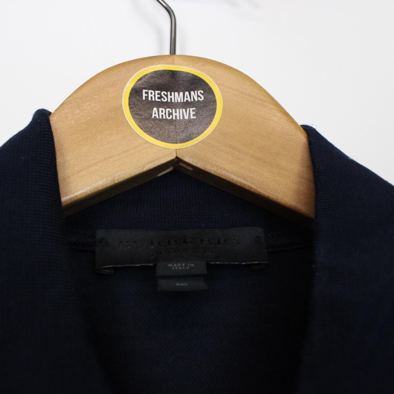 Burberry Prorsum 2015 Navy Blue Bug Pin Short Sleeve Polo Shirt