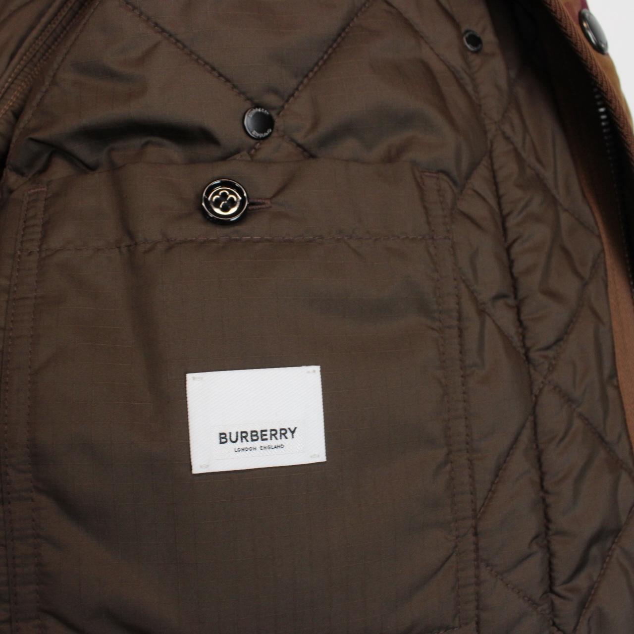Burberry ‘York’ Birch Brown Nova Check Quilted Jacket