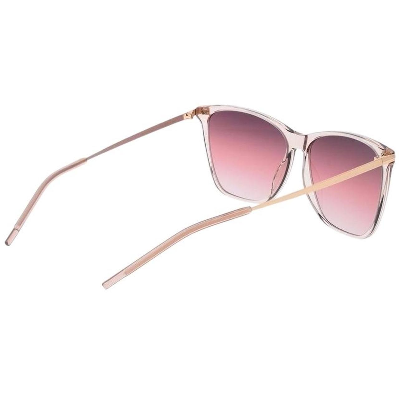 Hugo Boss Pink Gradient Rectangle Lense Sunglasses