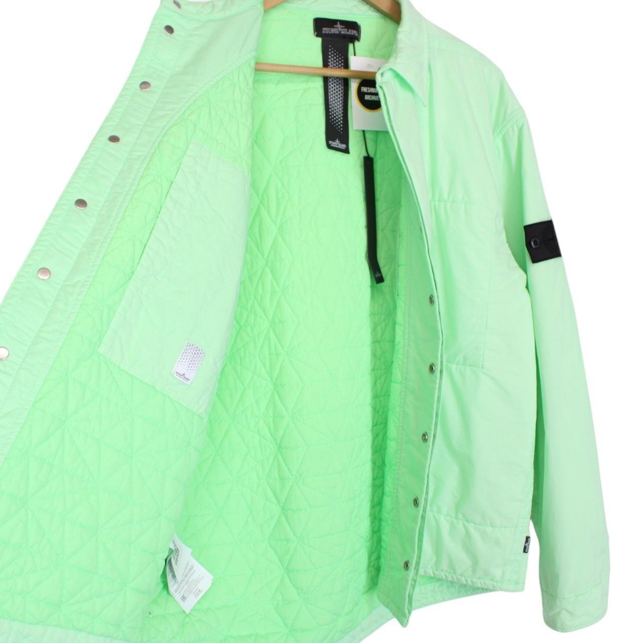 Stone Island Shadow Project SS 2022 Green Padded Overshirt Jacket