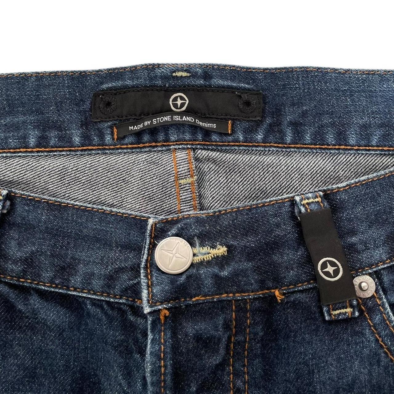 Vintage Stone Island Denims Navy Blue Straight Leg Fit Denim Jeans