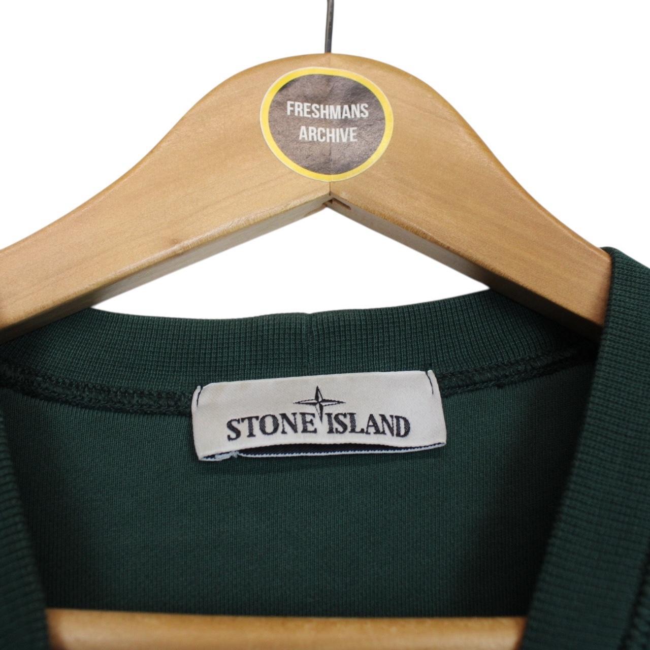 Stone Island Green Cotton Sweatshirt Jumper