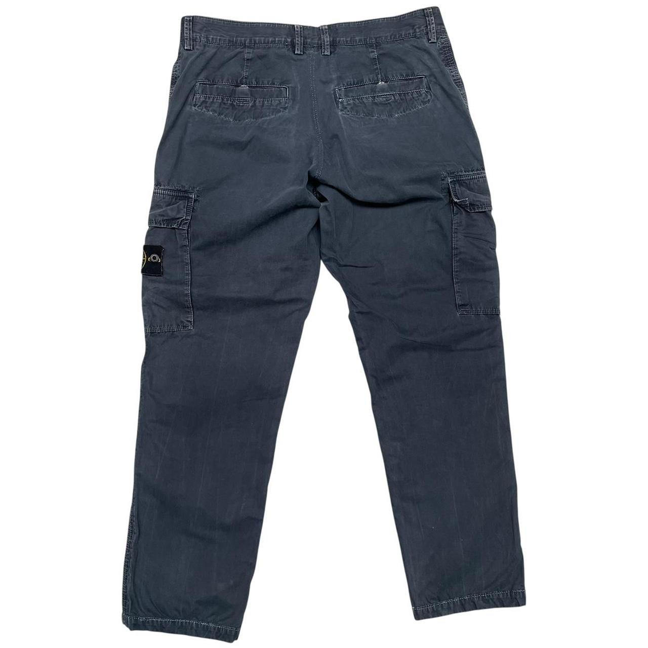 Stone Island Navy Blue Slim Fit Cargo Trousers