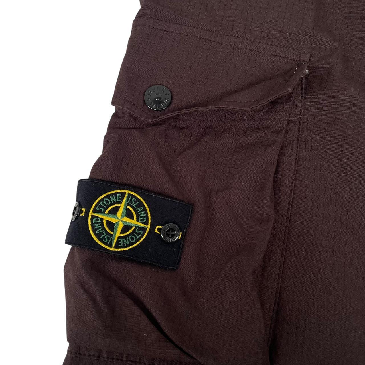 Stone Island AW 2019 Brown RE-T Fit Ripstop Cargo Trousers