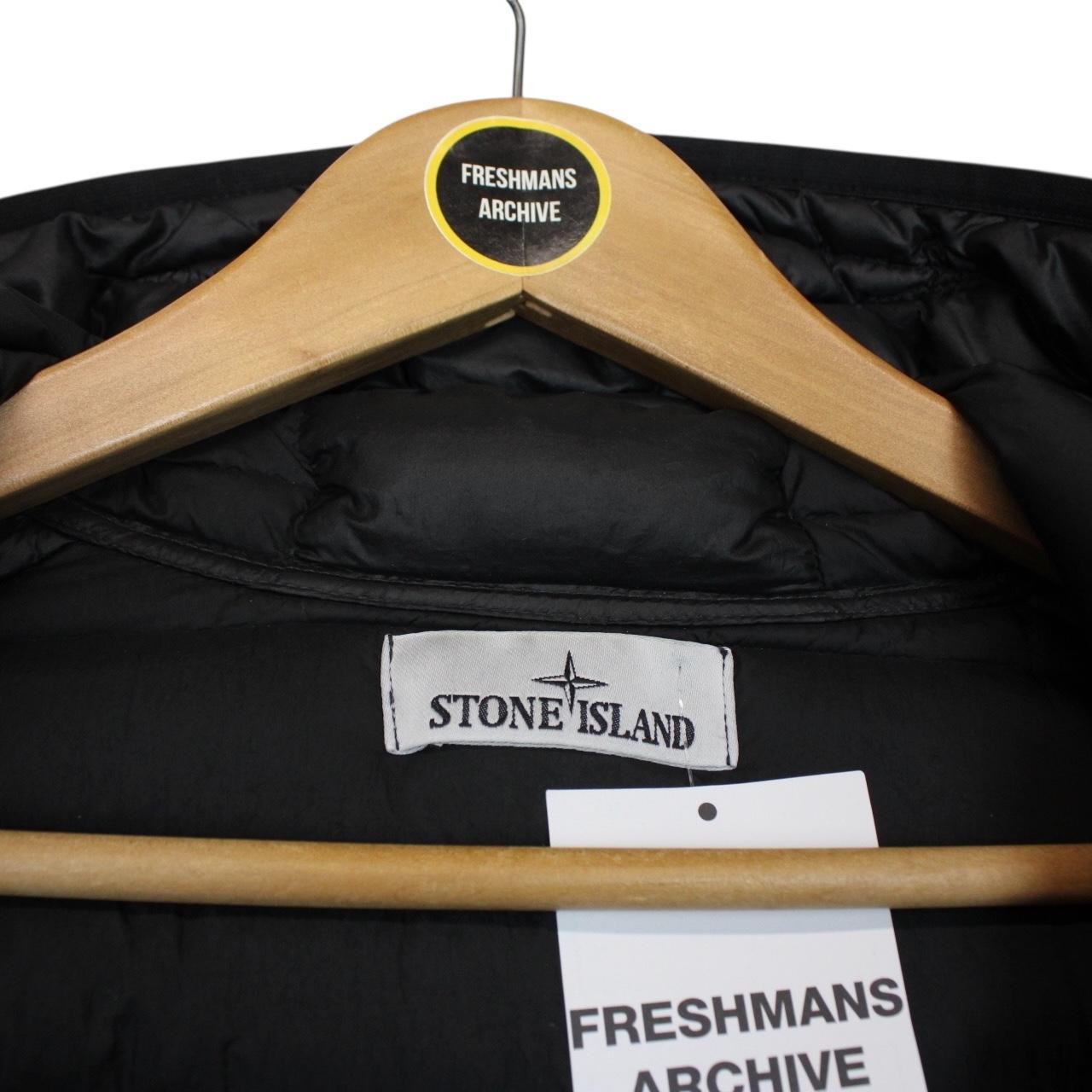 Stone Island AW 2022 Black Loom Woven Chambers R-Nylon Down Jacket
