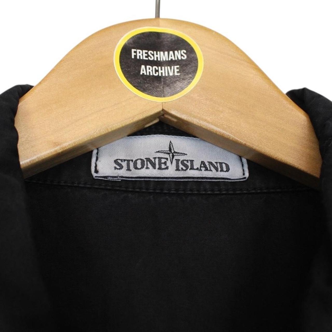 Stone Island SS 2019 Black Full Zip Cotton Overshirt Jacket