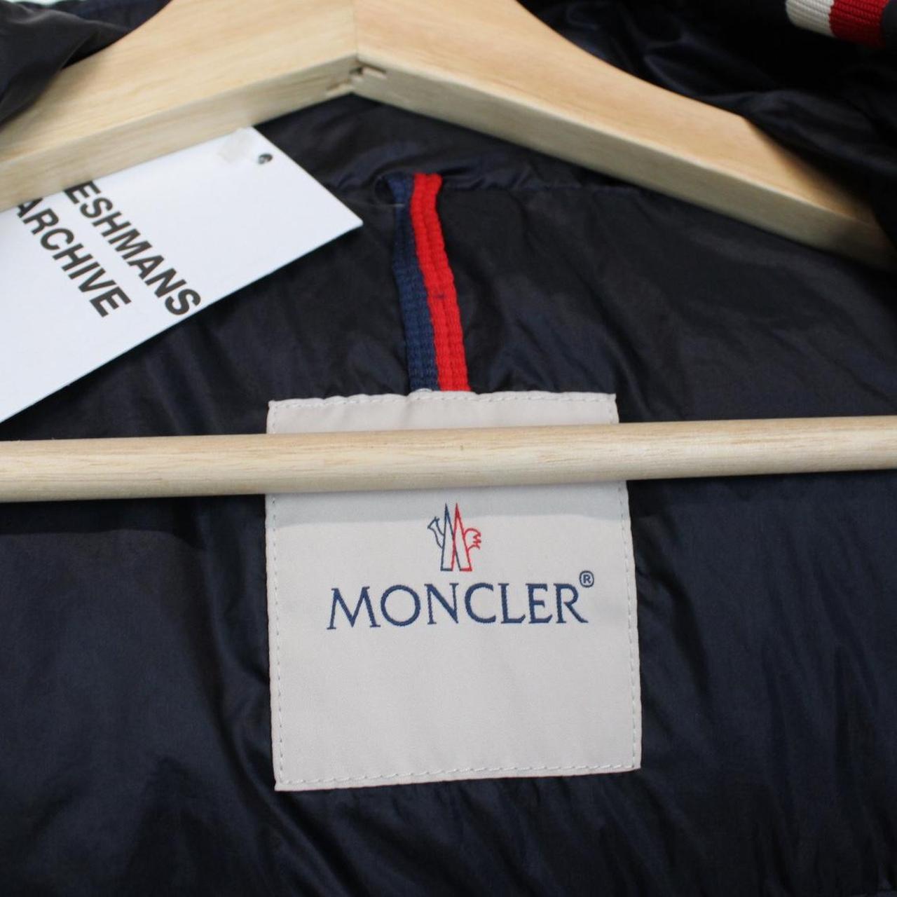 Moncler Giroux Navy Blue Longue Saison Hooded Down Jacket