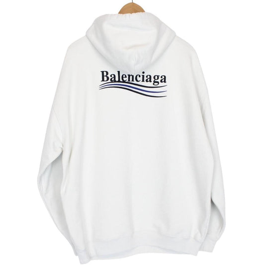 Balenciaga Light Blue Political Campaign Logo Hoodie Jumper