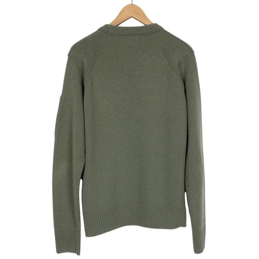 CP Company Green Wool/Nylon Knit Goggle Sweatshirt Jumper