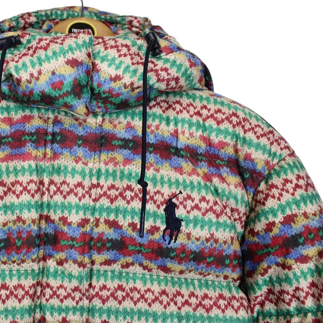 Polo Ralph Lauren Multicoloured Fair Isle Print Down Puffer Jacket