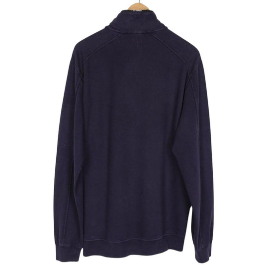 CP Company Navy Blue 1/4 Zip Lens Sweatshirt Jumper