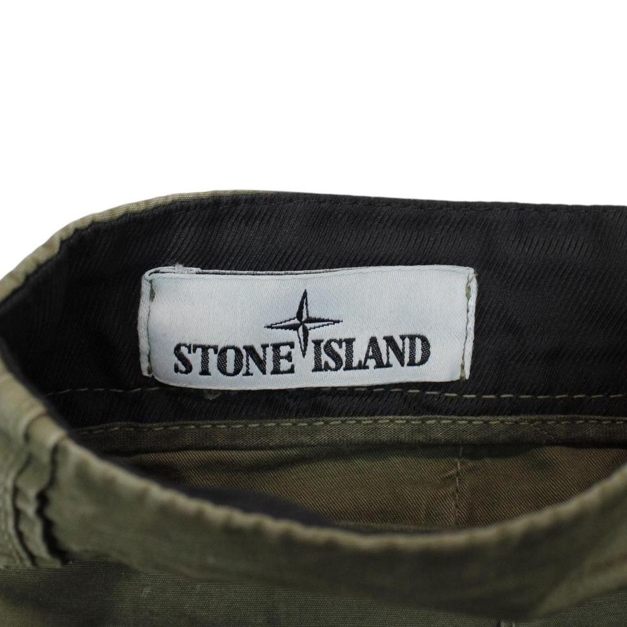 Stone Island SS 2021 Khaki Green Bermuda Cotton Cargo Shorts