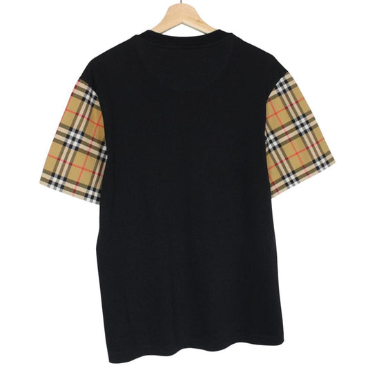 Burberry London Black and Tan Brown Carrick Nova Check Short Sleeve T-Shirt