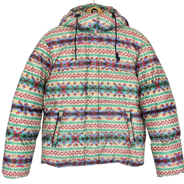 Polo Ralph Lauren Multicoloured Fair Isle Print Down Puffer Jacket