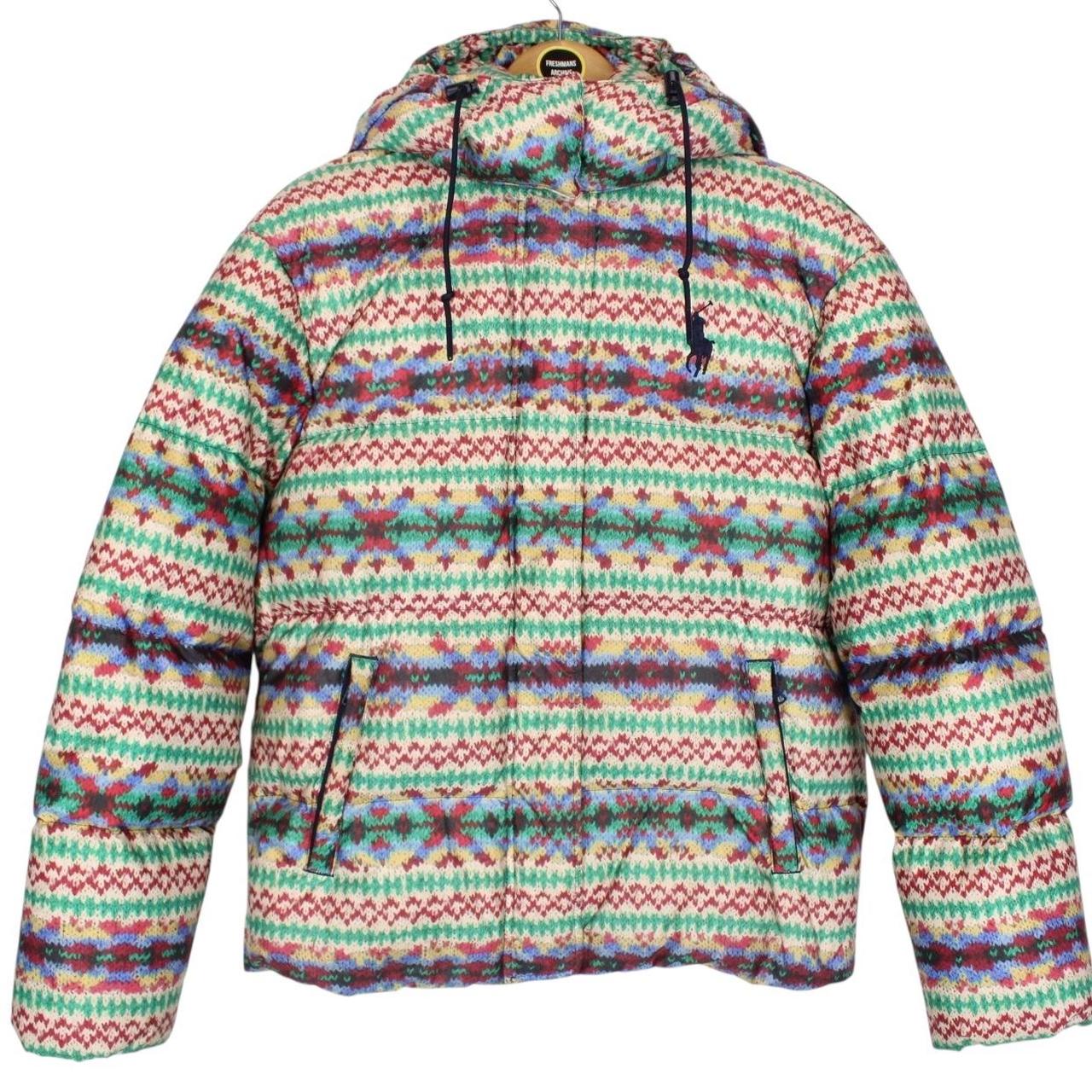 Polo Ralph Lauren Multicoloured Fair Isle Print Down Puffer Jacket