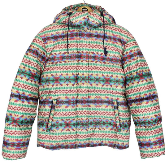 Polo Ralph Lauren Multicoloured Fair Isle Print Down Puffer Jacket