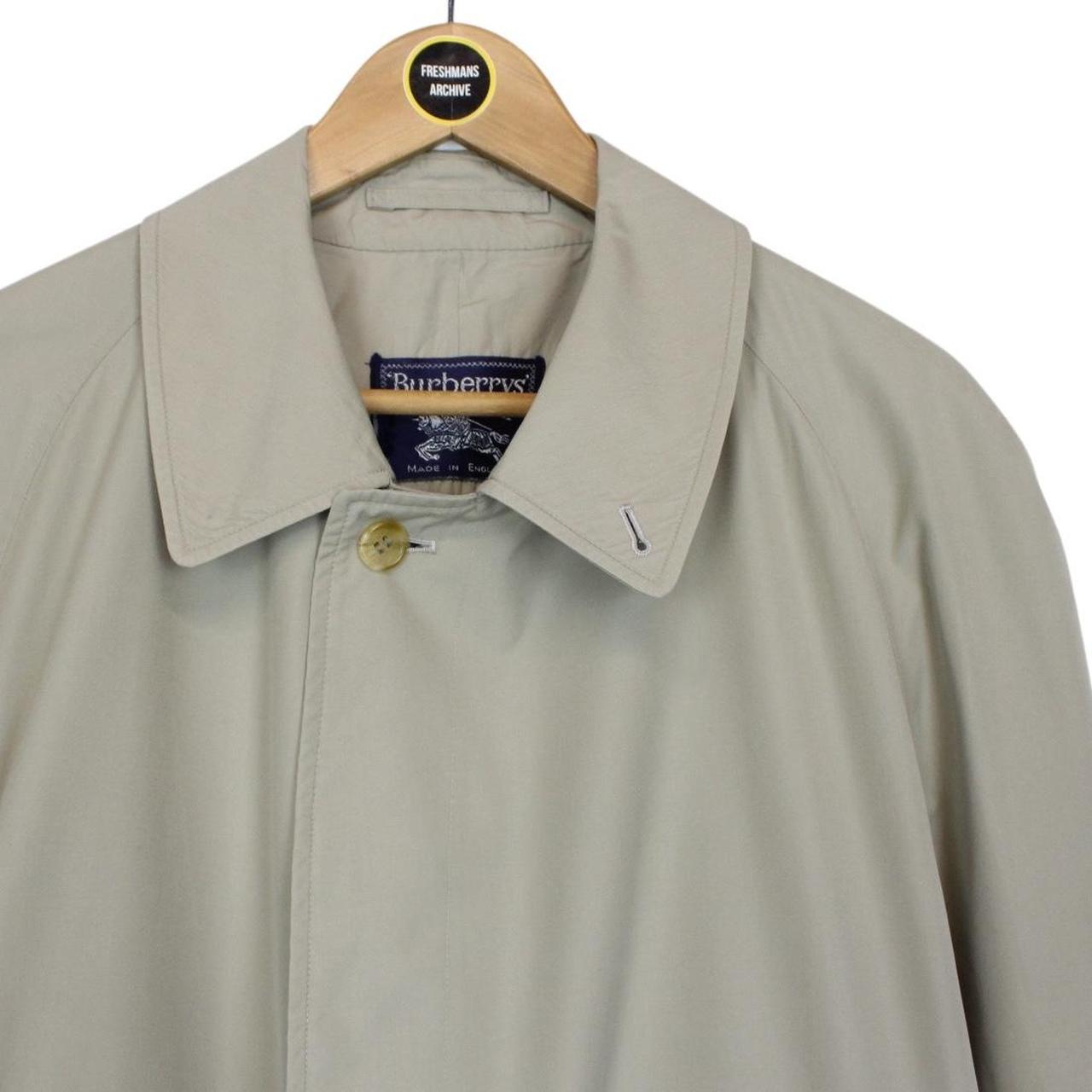 Vintage 90s Burberry Beige Single Breasted Trench Coat