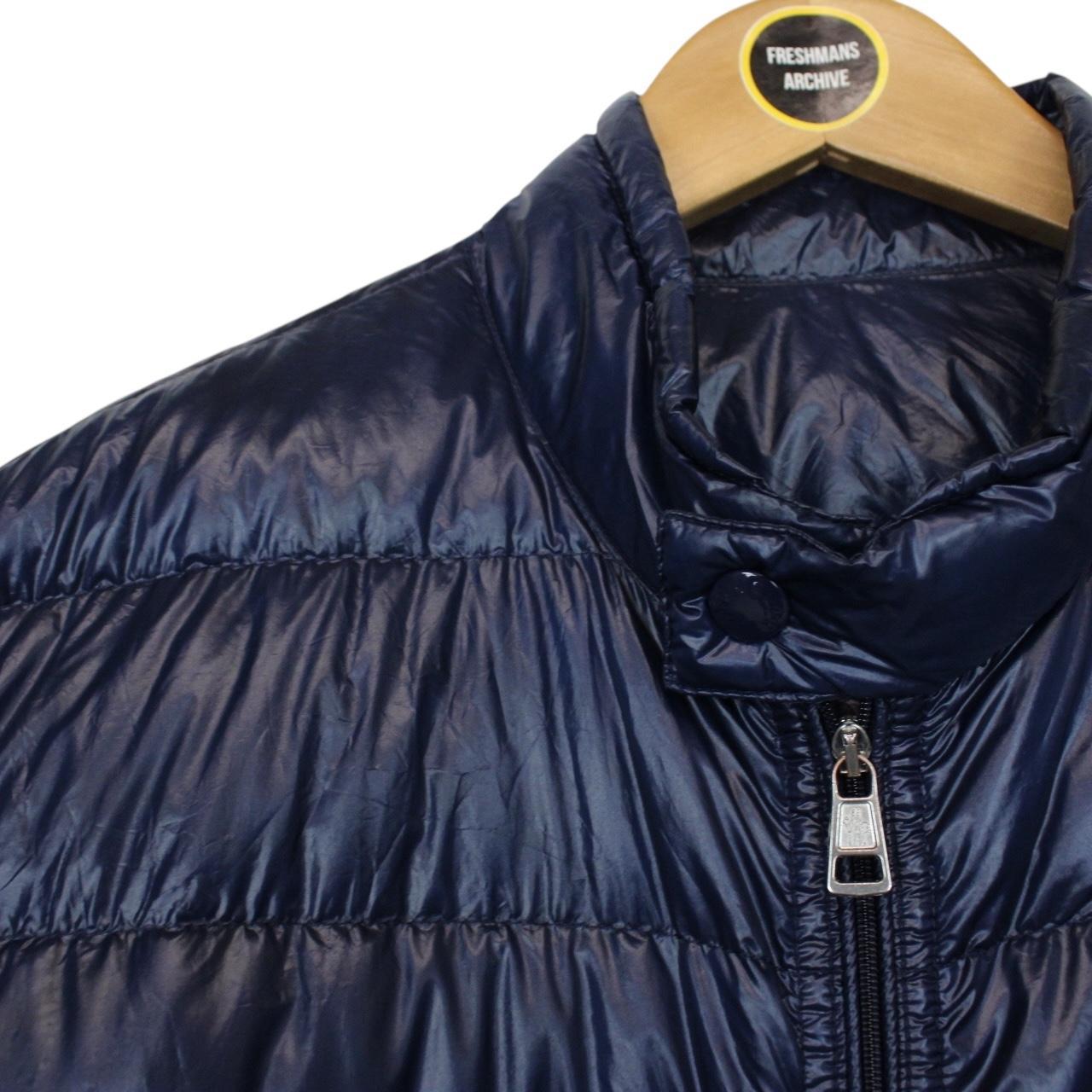Moncler Acorus Navy Blue Longue Saison Quilted Down Jacket
