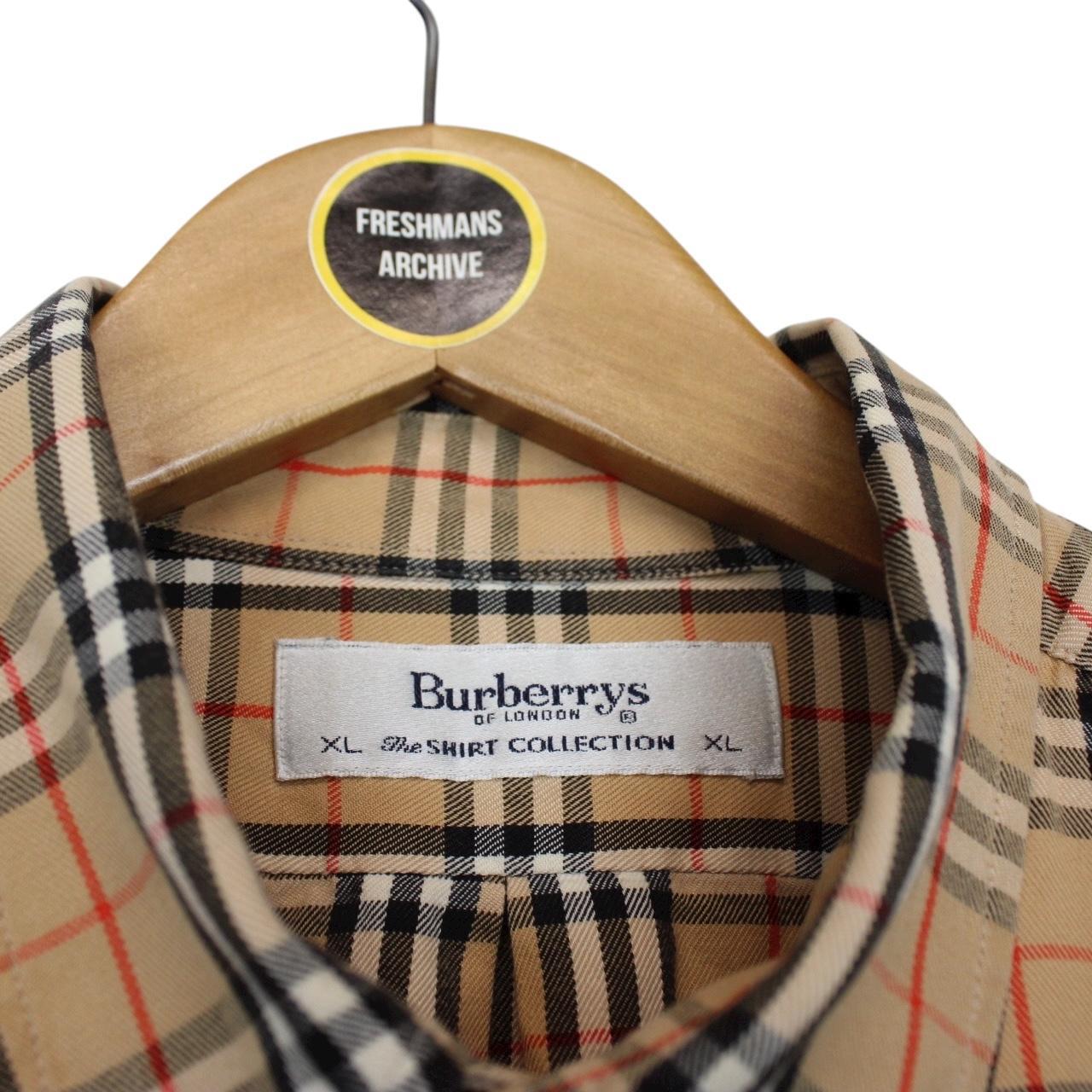 Burberry London Tan Brown Nova Check Long Sleeve Shirt