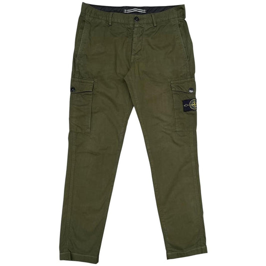 Stone Island SS 2017 Green Slim Fit Cargo Trousers