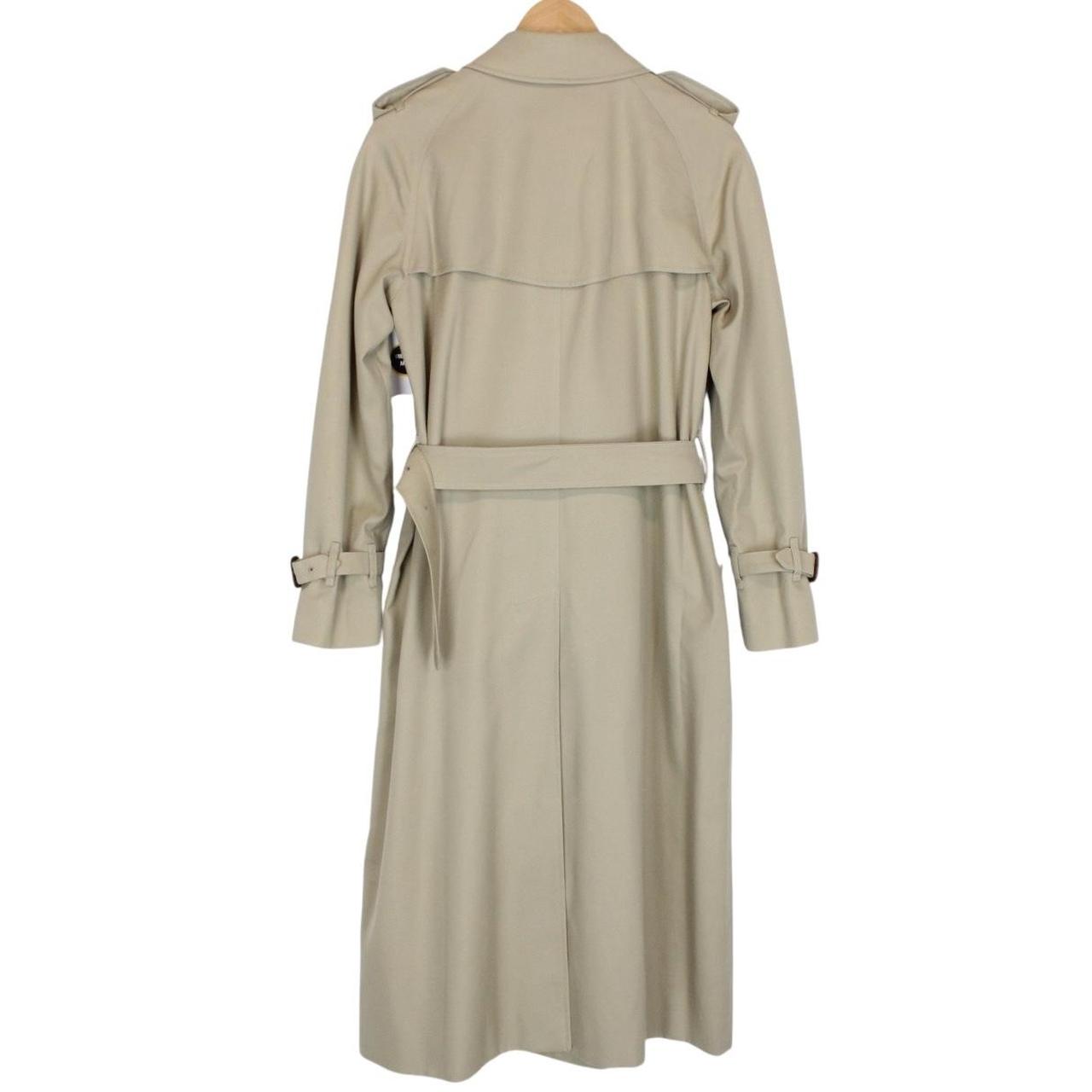 Vintage 90s Burberry Beige Double Breasted Belted Trench Coat