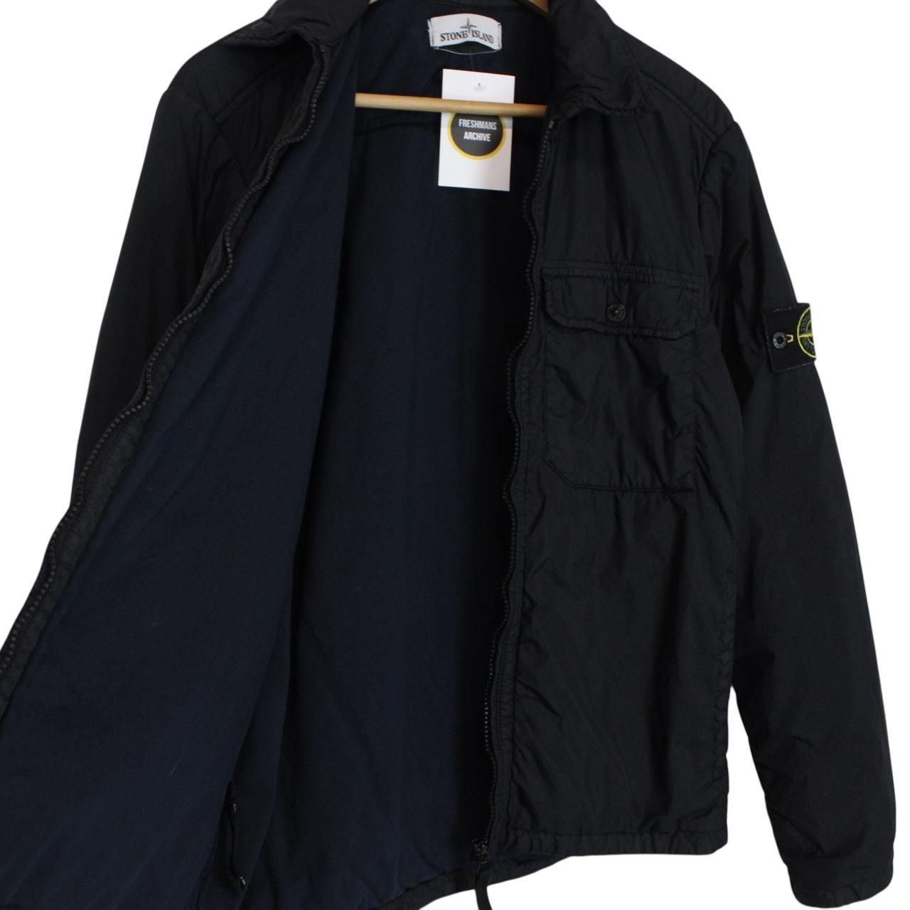 Stone Island AW 2015 Navy Blue Full Zip Nylon Overshirt Jacket
