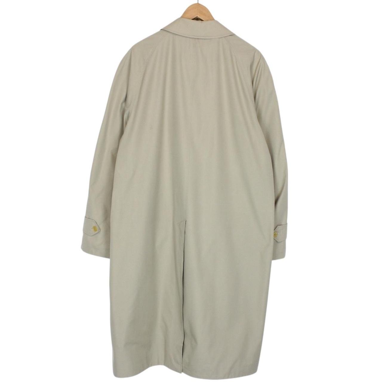 Vintage 90s Burberry Beige Single Breasted Trench Coat