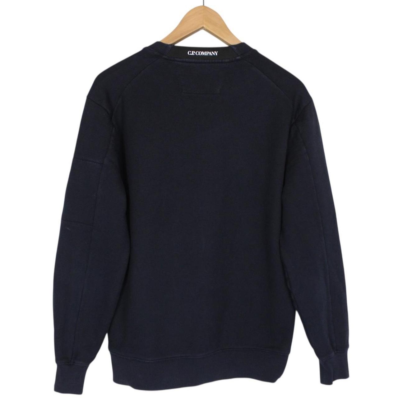 CP Company Navy Blue Goggle Lens Cotton Sweatshirt Jumper