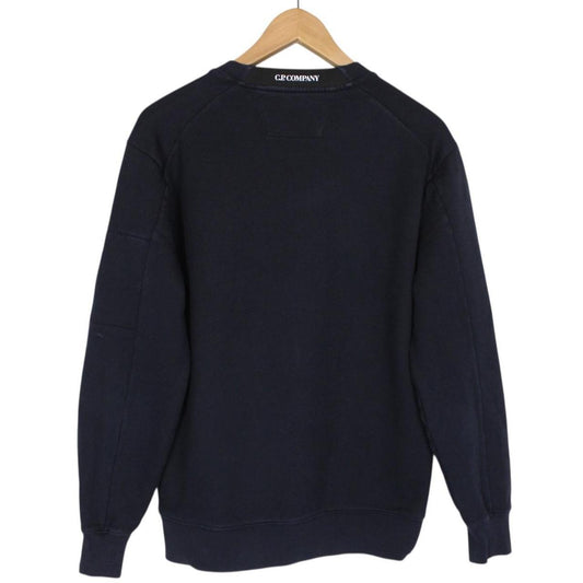 CP Company Navy Blue Goggle Lens Cotton Sweatshirt Jumper