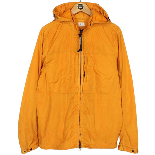 CP Company Orange Full Zip Chrome-R Nylon Garment Dyed Goggle Jacket