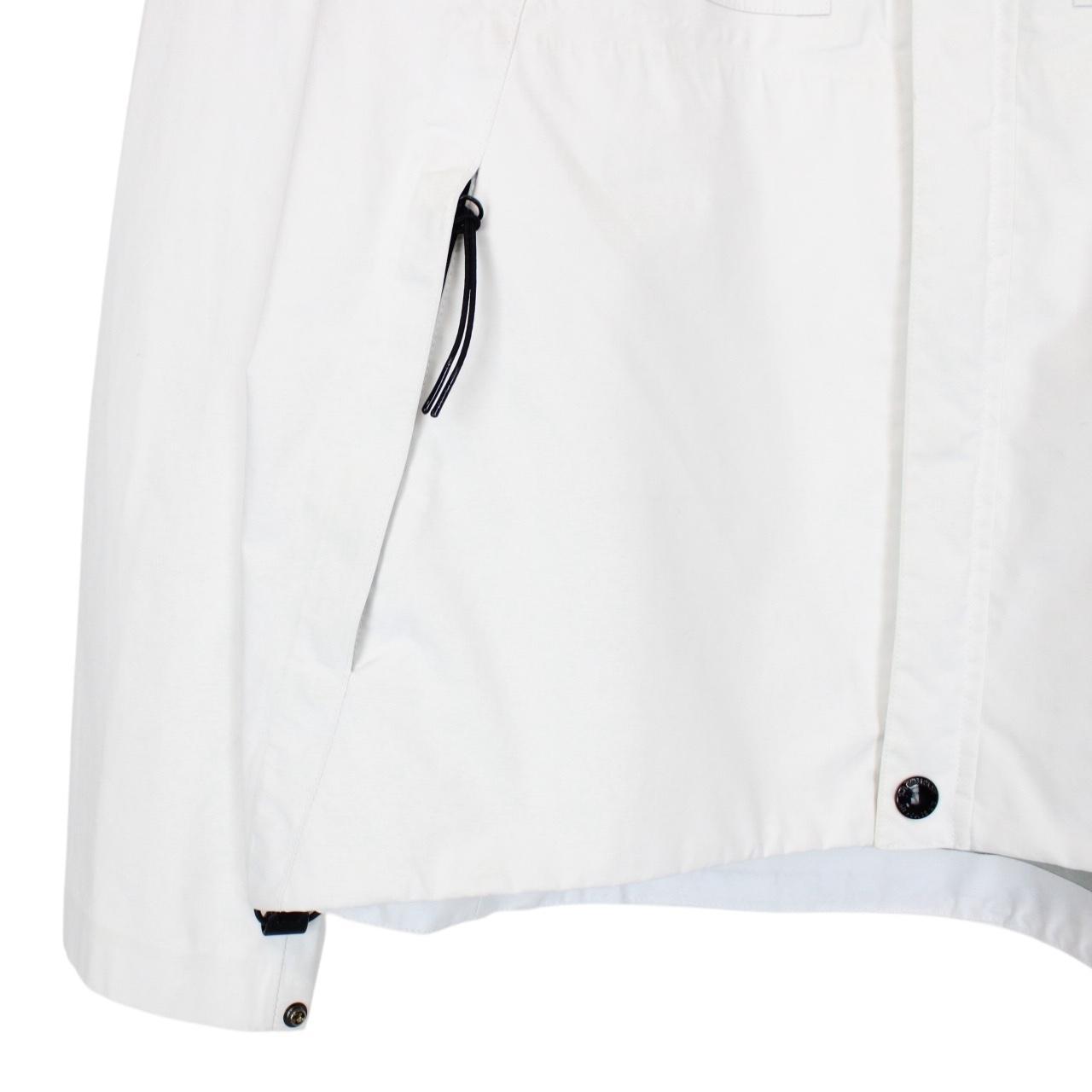 CP Company White T-Mack Full Zip Waterproof Lens Jacket