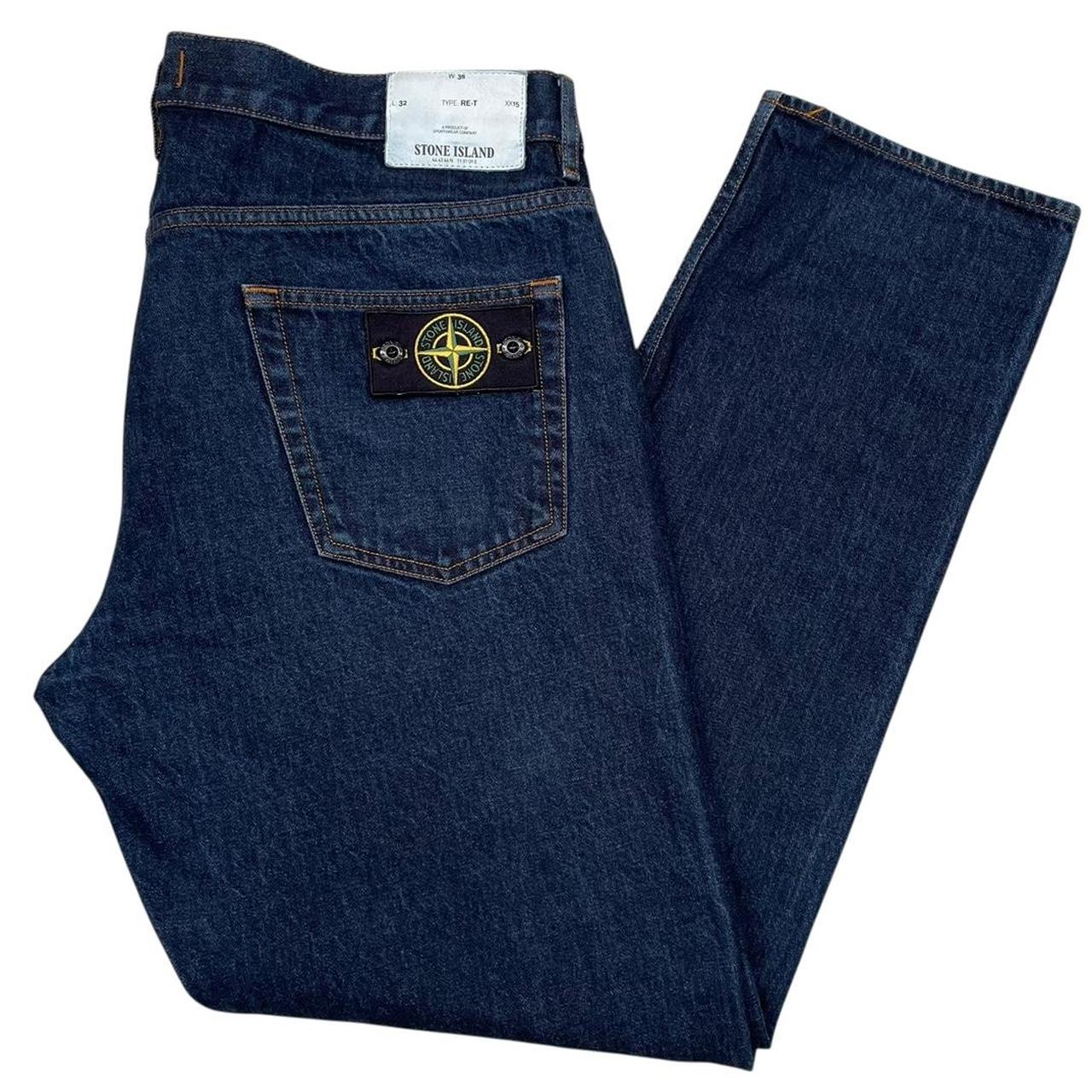 Stone Island AW 2018 Navy Blue RE-T Fit Denim Jeans