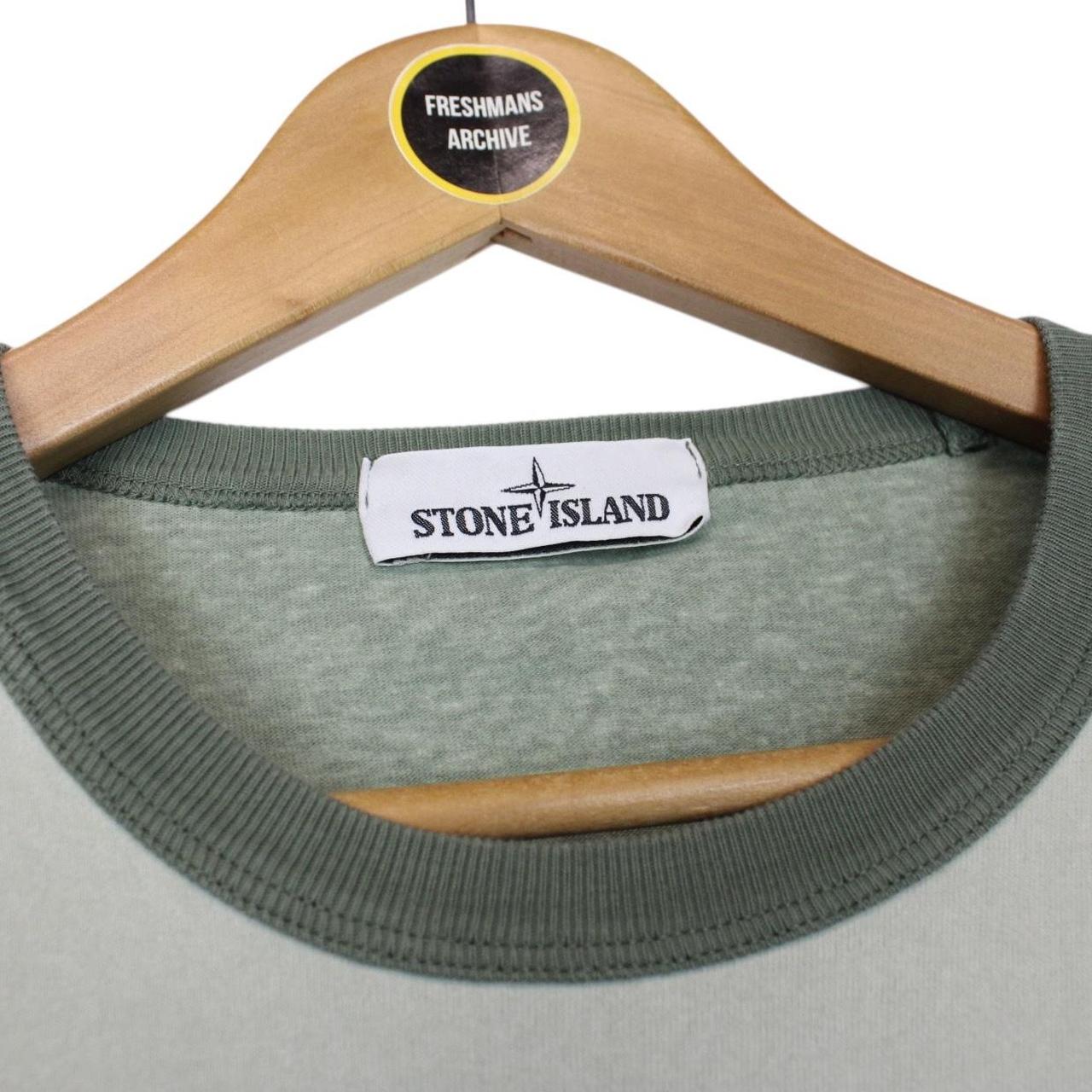 Stone Island SS 2019 Green Long Sleeve Compass T-Shirt