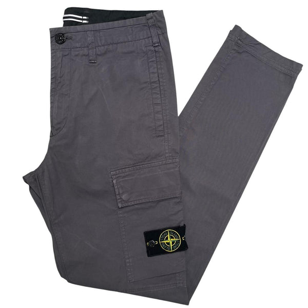 Stone Island SS 2021 Plum Slim Fit Cargo Trousers
